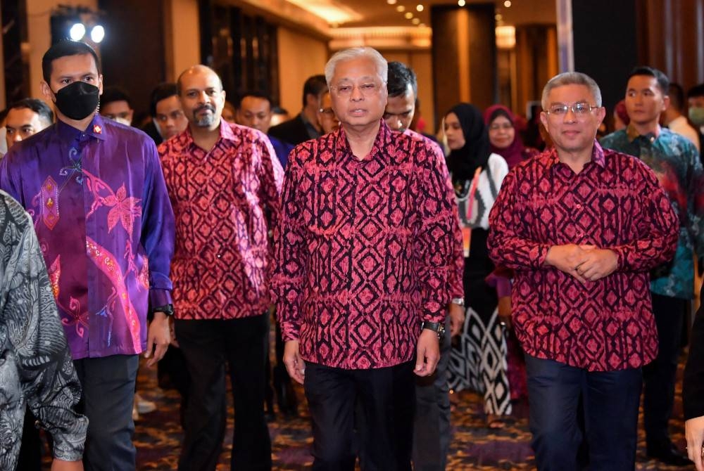 Ismail Sabri ketika hadir pada Majlis Apresiasi Pavilion Malaysia Ekspo 2020 Dubai di sebuah hotel malam ini. - Foto Bernama