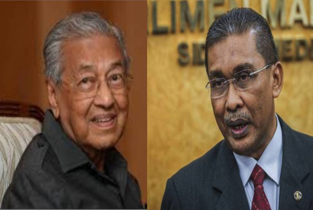 Dr Mahathir (kiri), Takiyuddin