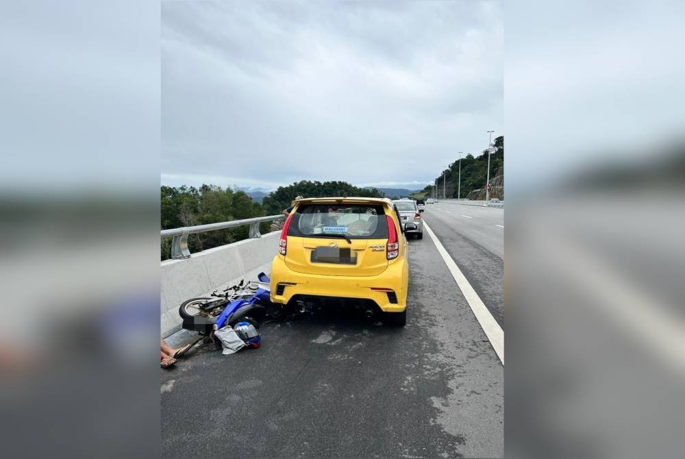 Kemalangan dua kenderaan menjadi kes pertama berlaku sejak pembukaan Lebuhraya SUKE, Ampang pada Ahad.