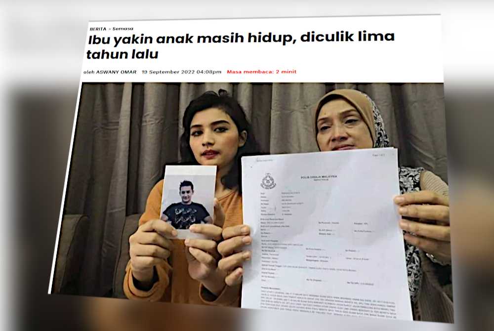 Laporan Sinar Harian pada Isnin.