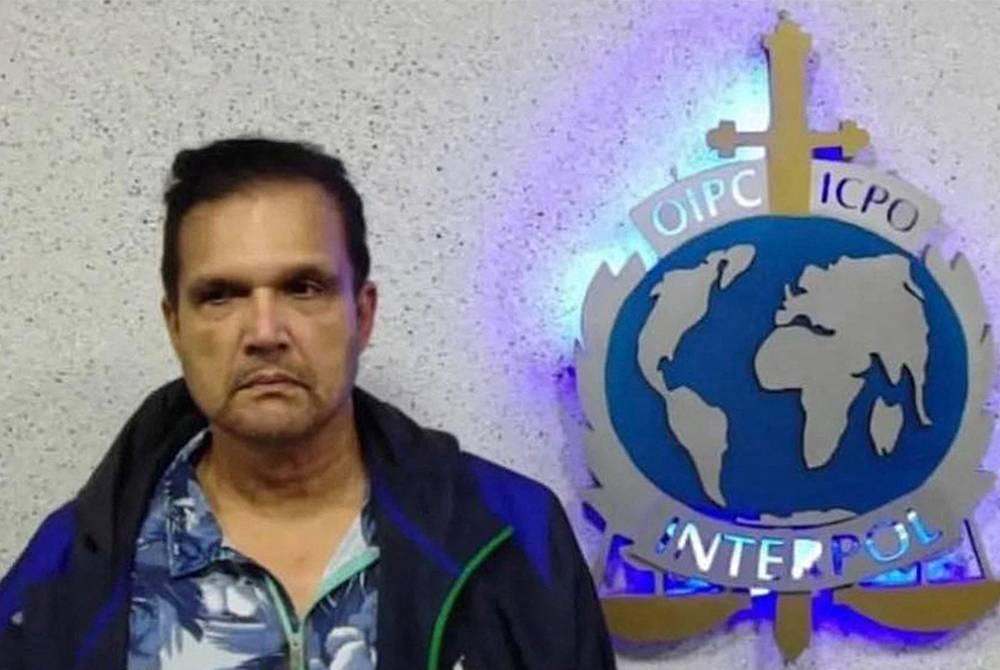 Francis ditahan pihak Interpol Venezuela di Caracas pada Selasa lalu dan dipercayai mahu melarikan diri ke Rusia. - AFP