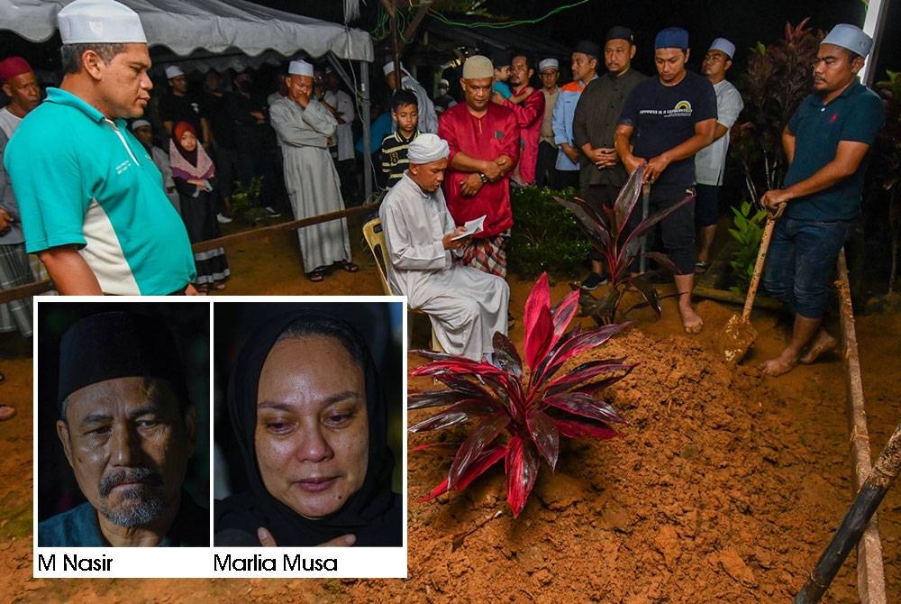 Jenazah Allahyarham Bob Lokman disembahyangkan di Masjid Al-Taqwa Mukim Pulau sebelum dikebumikan di Tanah Perkuburan Islam Pulau Bunut Kubang Kerian pada Jumaat. - Foto Bernama