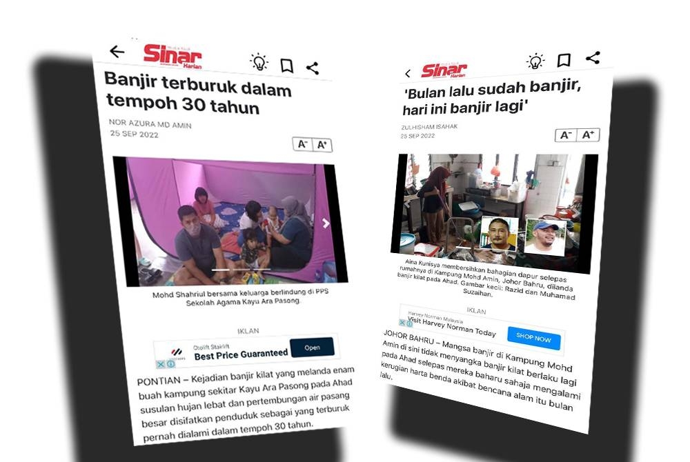 Laporan Sinar Harian.