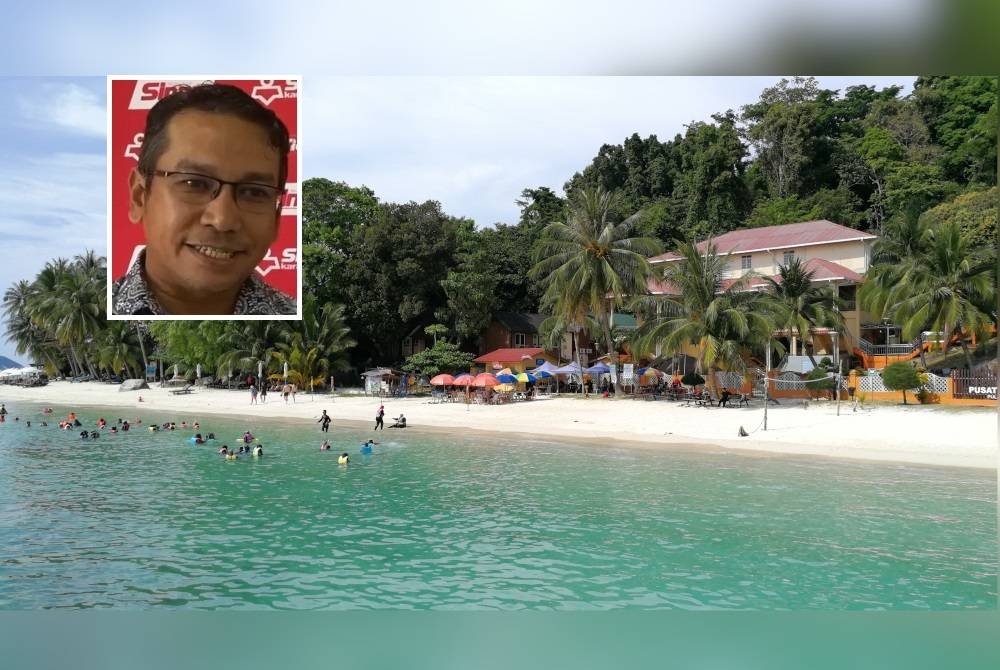 Kerajaan perlu segera bina sistem rawatan kumbahan berpusat bagi mengelak berlaku penularan penyakit di Pulau Perhentian. Gambar kecil: Tengku Zaihan