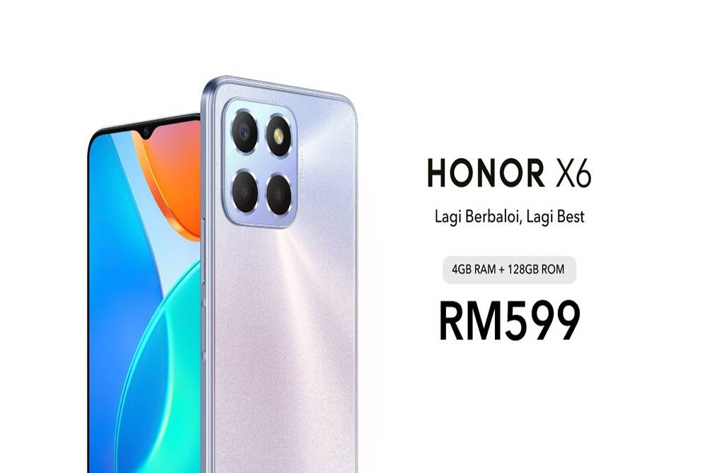 Honor X6 berada dalam pasaran tempatan pada 7 Oktober 2022.