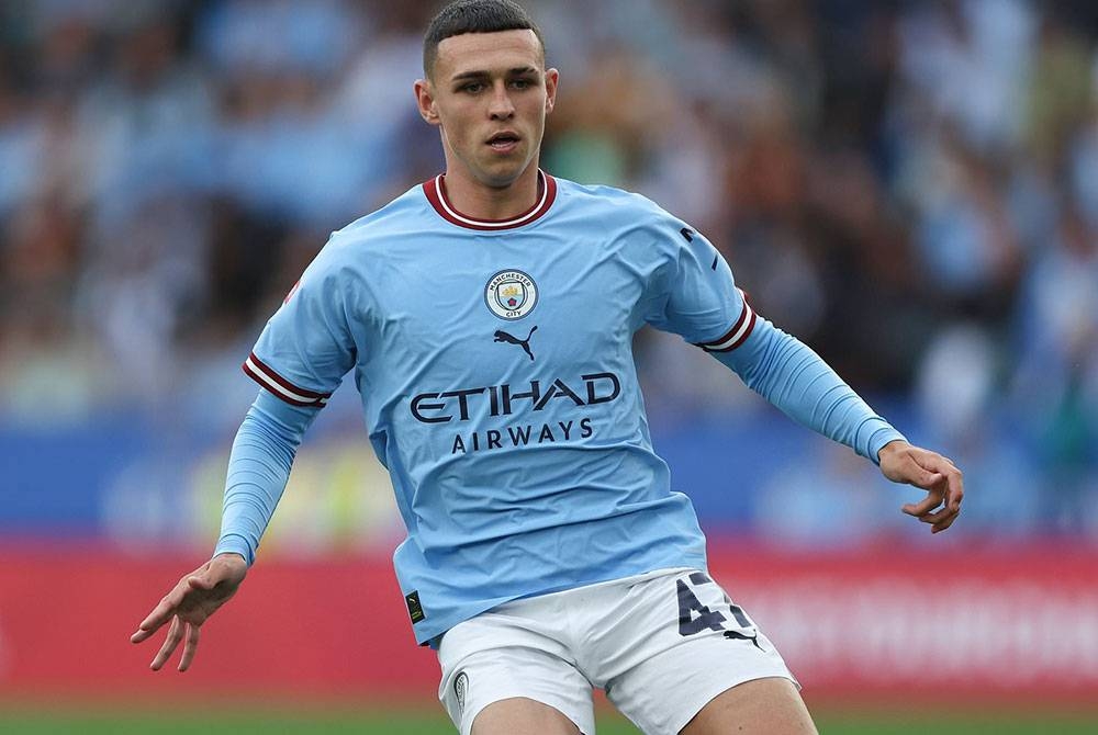 Foden menyambung kontrak untuk kekal bersama City bagi tempoh lima tahun lagi. Foto Agensi