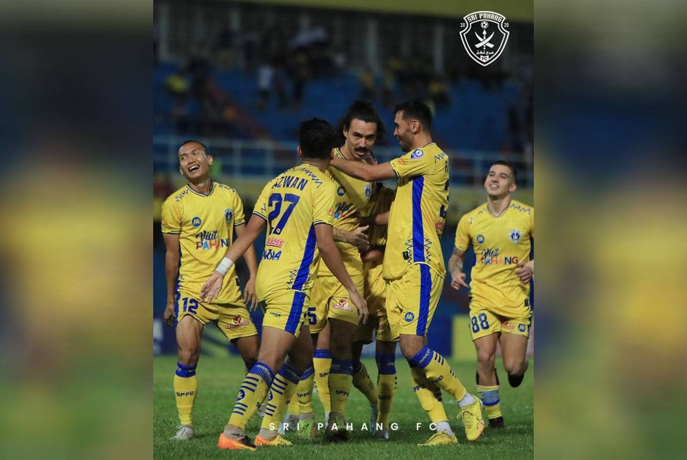 Sri Pahang giat mempersiapkan skuad mantap menjelang saingan Piala Malaysia menentang TFC minggu depan. Foto FB Sri Pahang FC