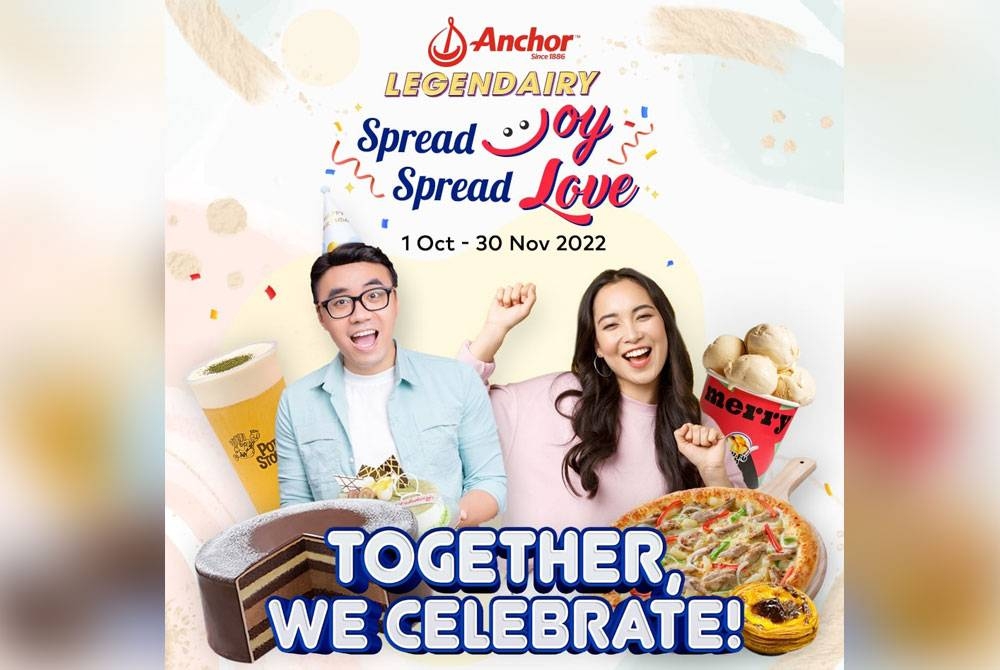 Anchor mengadakan kempen Anchor Legendairy Spread Joy, Spread Love bermula 1 Oktober lalu.