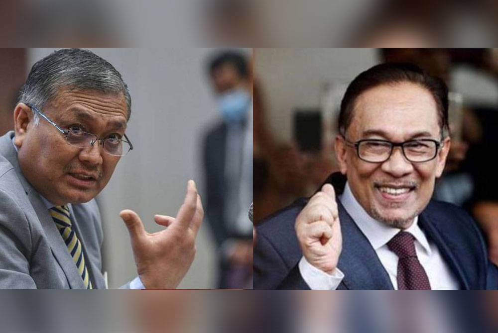 Gambar dari kiri: Shamsul Anuar, Anwar Ibrahim