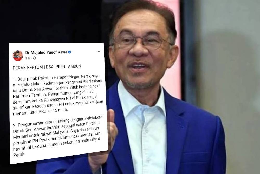 Anwar Ibrahim (Kenyataan Mujahid mengenai keputusan Anwar bertanding di Parlimen Tambun.)