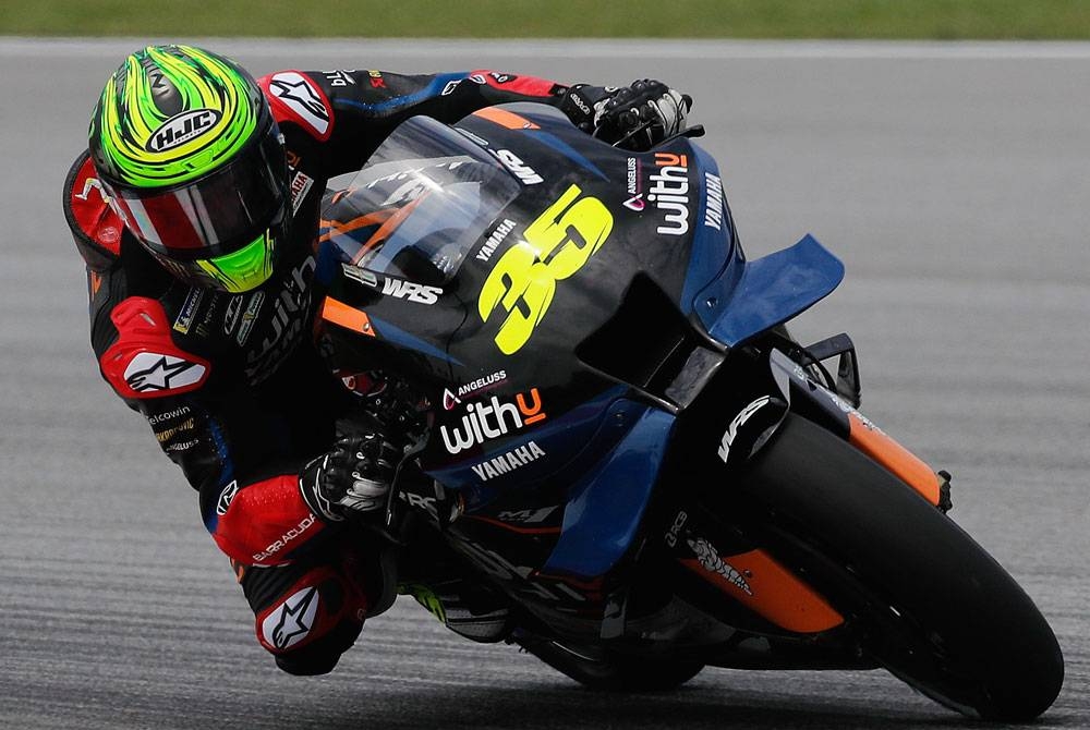 Crutchlow mencatat masa terpantas pada sesi latihan kedua GP Malaysia di Sepang pada Jumaat. - Foto EPA