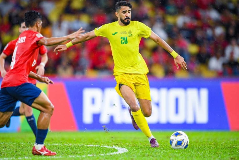 Antara aksi perlawanan KL City menentang Al Seeb pada perlawanan akhir Piala AFC di Stadium Nasional Bukit Jalil.