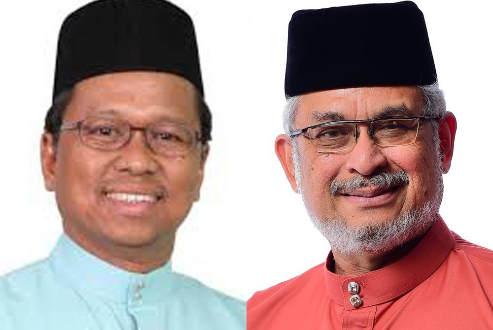 Dari kiri: Asmuni Awi dan Khalid Abdul Samad