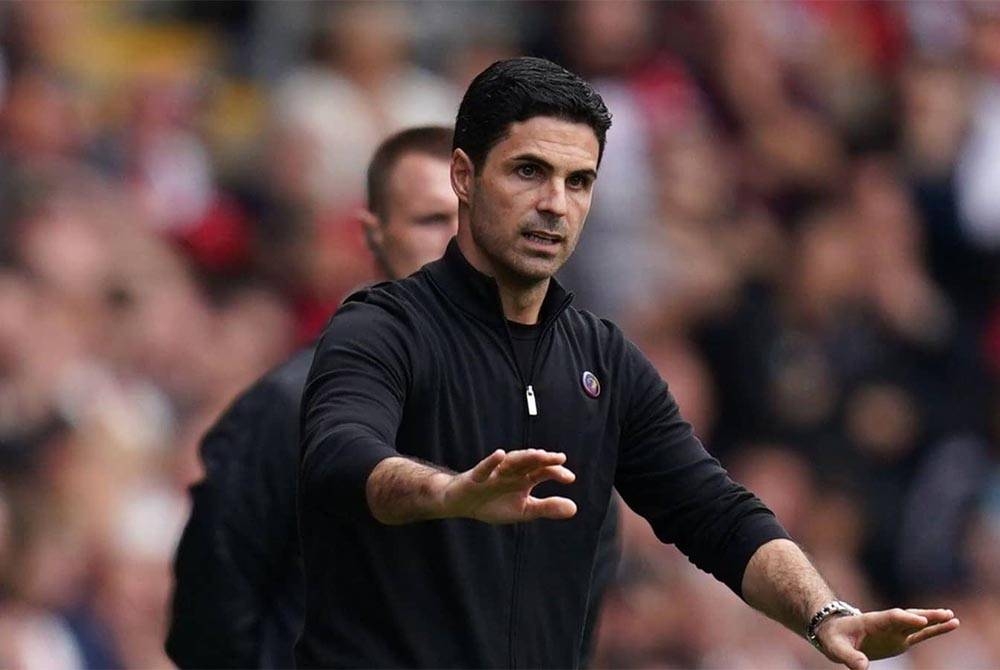 Arteta kecewa ketumpulan jentera serangan Arsenal ketika terikat 1-1 dengan Southampton pada Ahad. - Foto Agensi