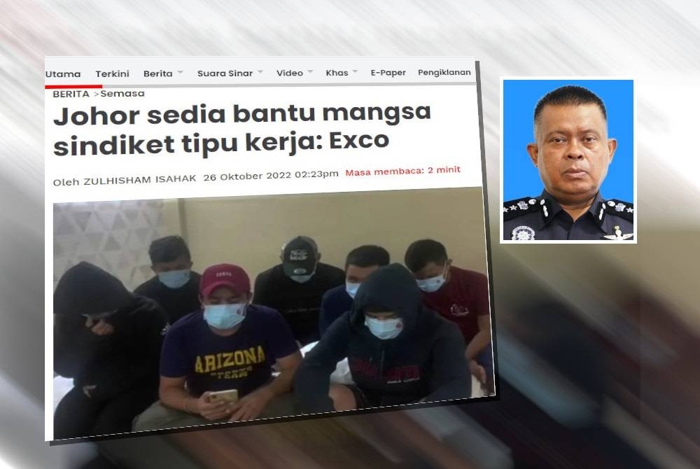 Laporan Sinar Harian pada Rabu. Gambar kecil: Kamarul Zaman