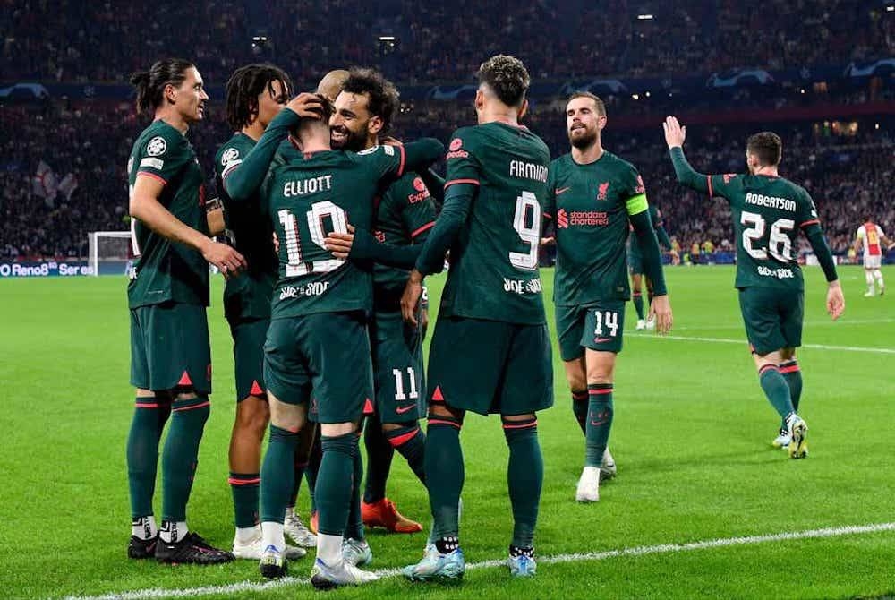 Para pemain Liverpool meraikan kemenangan menewaskan Ajax 3-0 dalam saingan Liga Juara-Juara. Foto Agensi