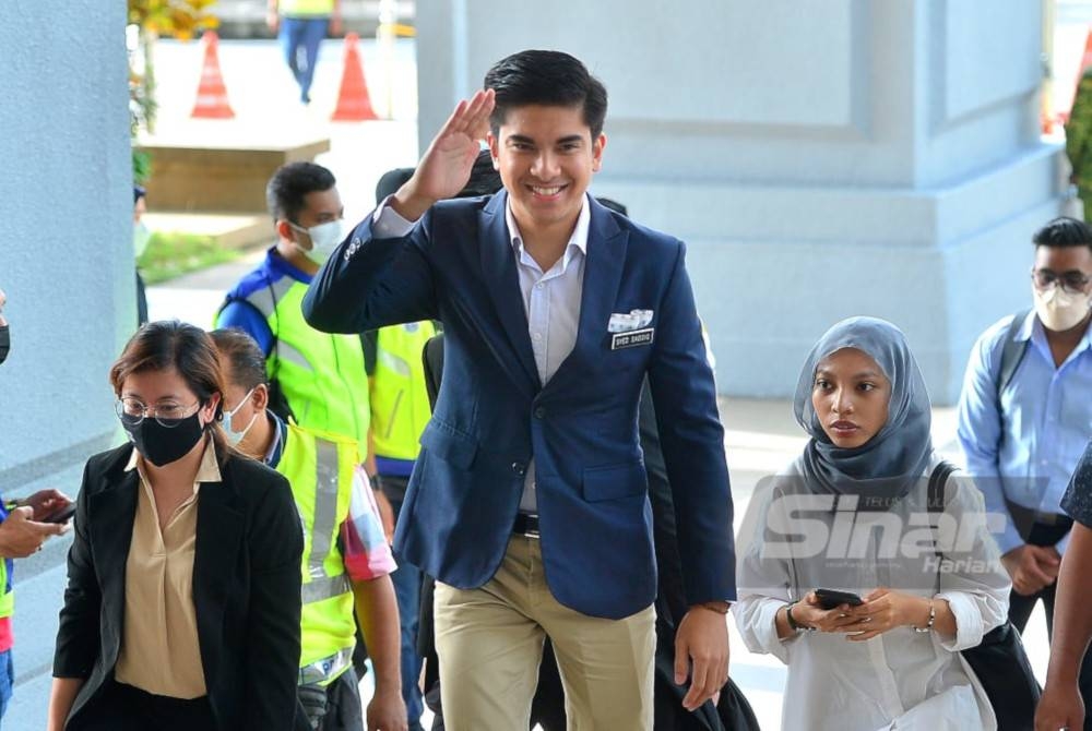 Syed Saddiq diperintahkan untuk membela diri atas empat pertuduhan subahat pecah amanah, salah guna harta dan pengubahan wang haram (AMLA). Foto SINAR HARIAN/ ASRIL ASWANDI SHUKOR.