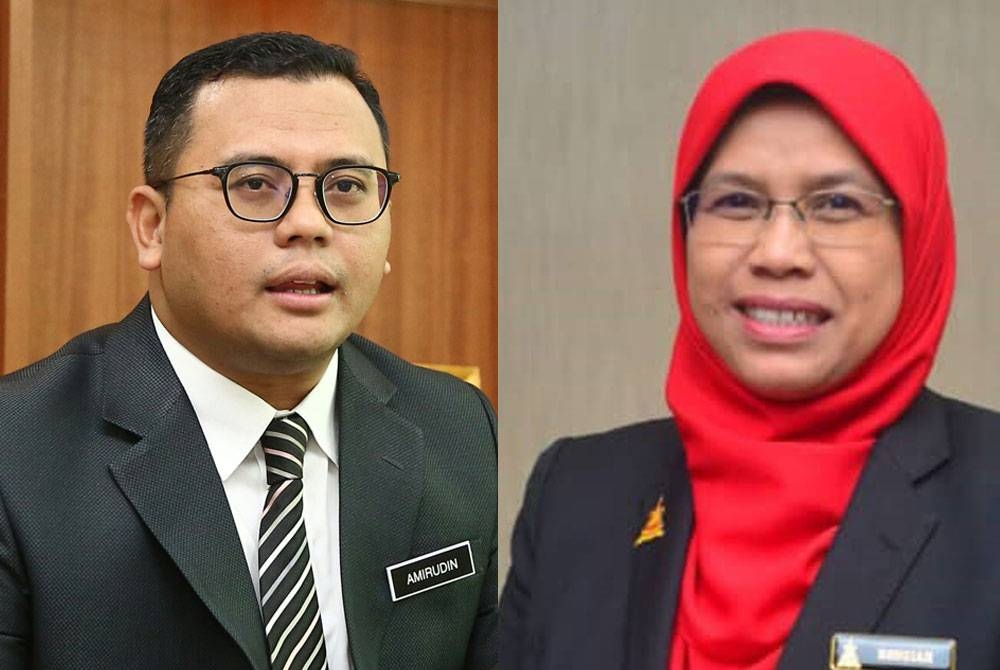 Gambar dari kiri: Amirudin Shari, Rodziah Ismail