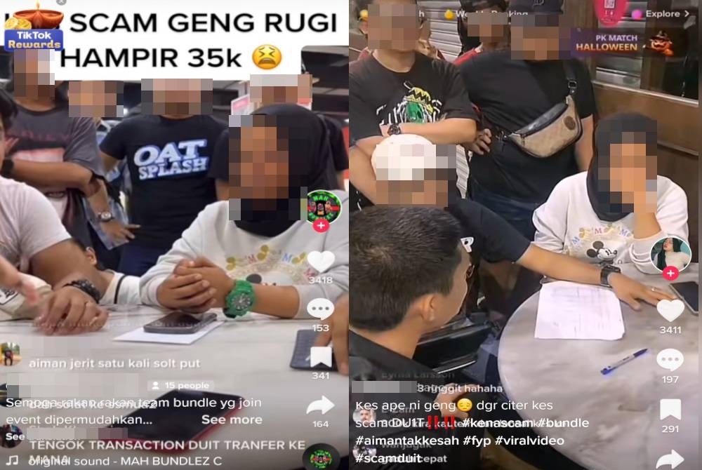 Rakaman video TikTok peniaga yang dakwa ditipu pihak pengurusan acara jualan bundle tular pada Ahad.