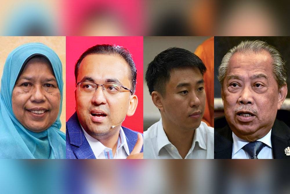 Gambar dari kiri: Zuraida, Mohd Rafiq, Larry, Muhyiddin