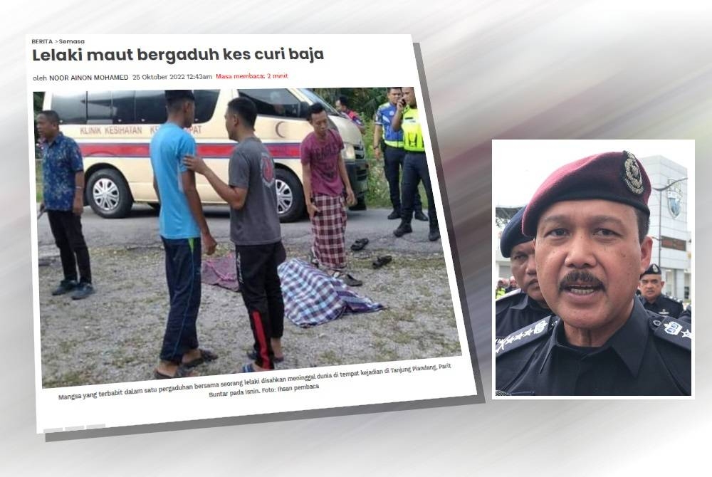 Laporan Sinar Harian sebelum ini. (Gambar kecil: Mohd Yusri)