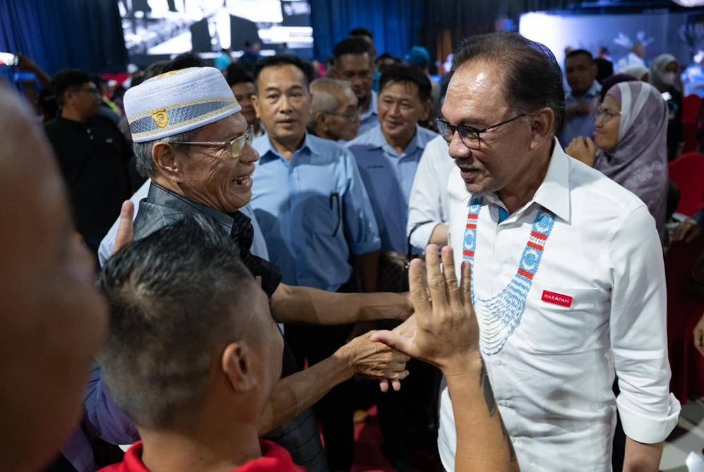 Anwar ketika hadir program Jelajah Mega PH di Sabah.