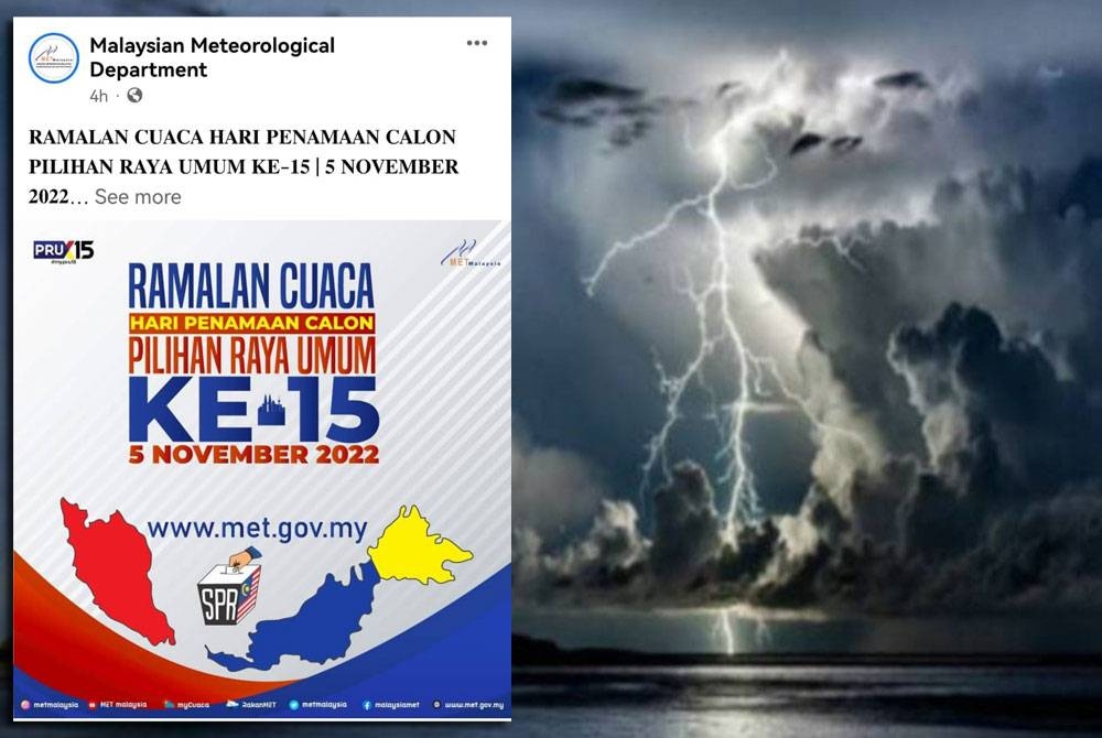 Tangkap layar laman web MetMalaysia pada Selasa.