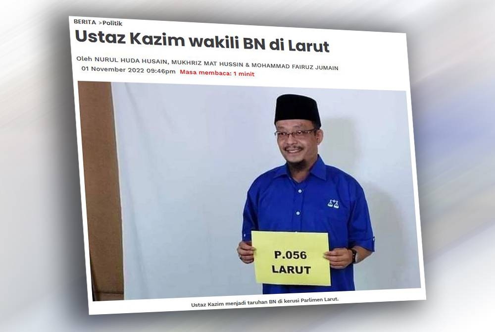 Laporan Sinar Harian pada Selasa.