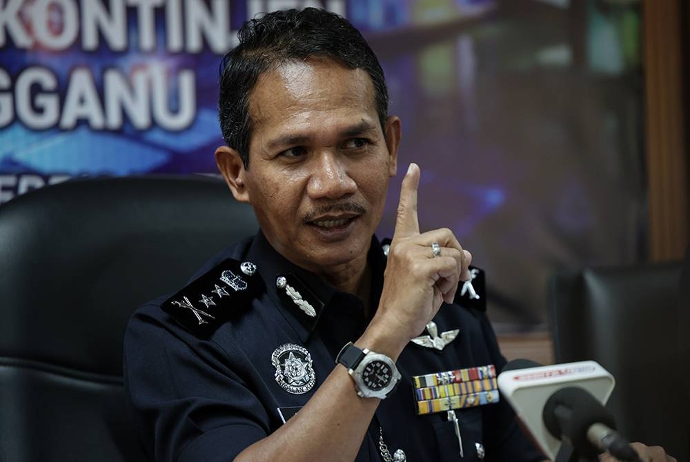 Rohaimi ketika sidang akhbar selepas menghadiri Taklimat dan Amanat Persiapan RU15 Polis Terengganu di Ibu Pejabat Polis Kontinjen Terengganu pada Rabu. - Foto Bernama