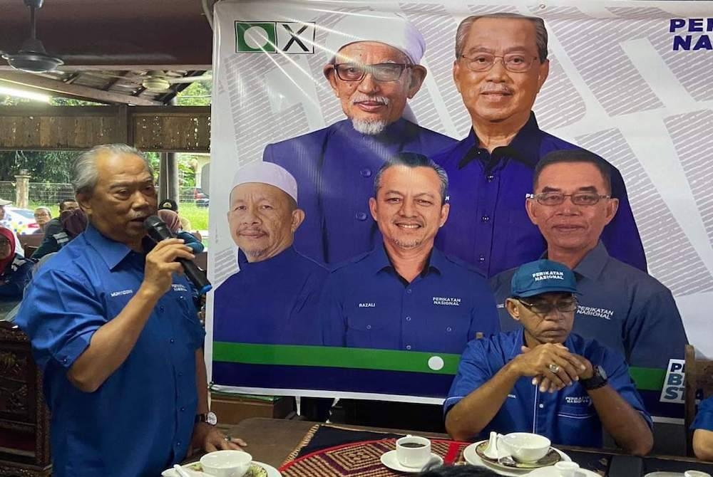 Muhyiddin berucap pada Program Minum Petang bersama Jentera PN Hulu Terengganu di Kuala Berang pada Rabu.