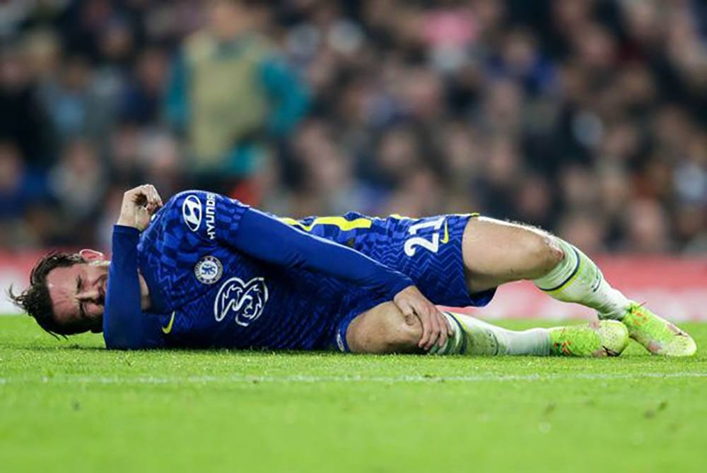 Chilwell mengalami kecederaan hamstring. - Foto Agensi