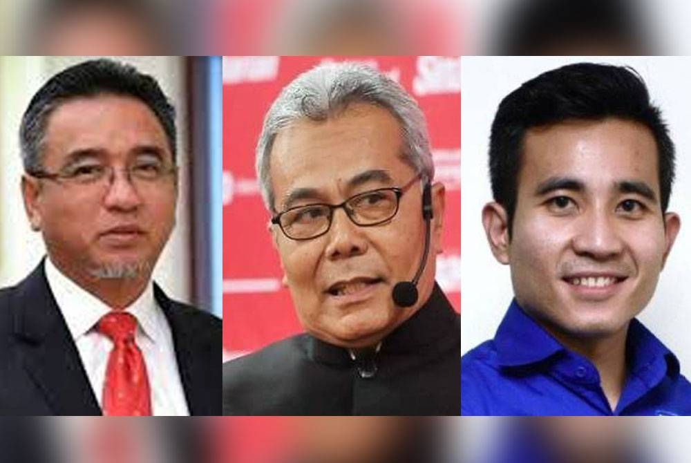 Gambar dari kiri: Adly, Mohd Redzuan, Shahril sufian