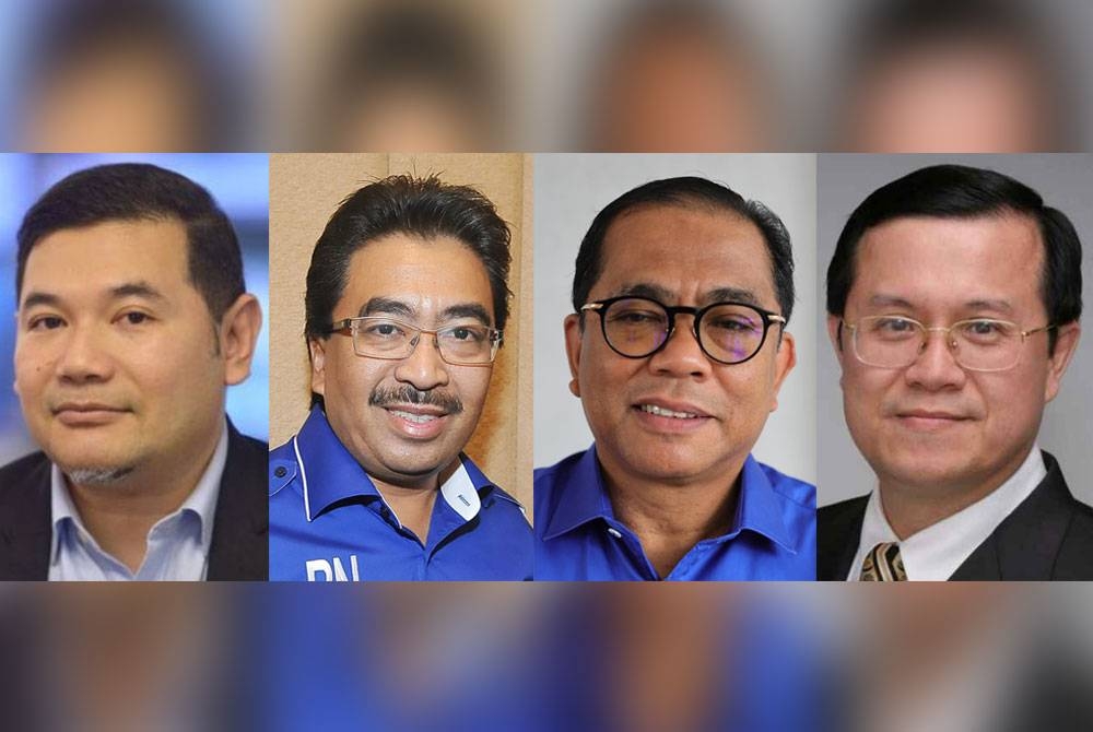 Gambar dari kiri: Rafizi, Johari, Mohamed Khaled, Ong Tee Keat