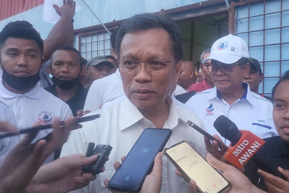 Mohd Shafie ketika ditemui selepas program bersama rakyat di Kampung Panji, Semporna pada Sabtu.