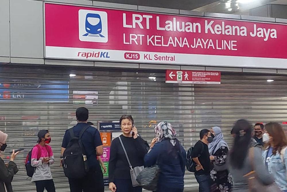 Perkhidmatan LRT Laluan Kelana Jaya di Stesen LRT Kelana Jaya dan Stesen LRT Ampang Park terpaksa diberhentikan kerana gangguan ATC.