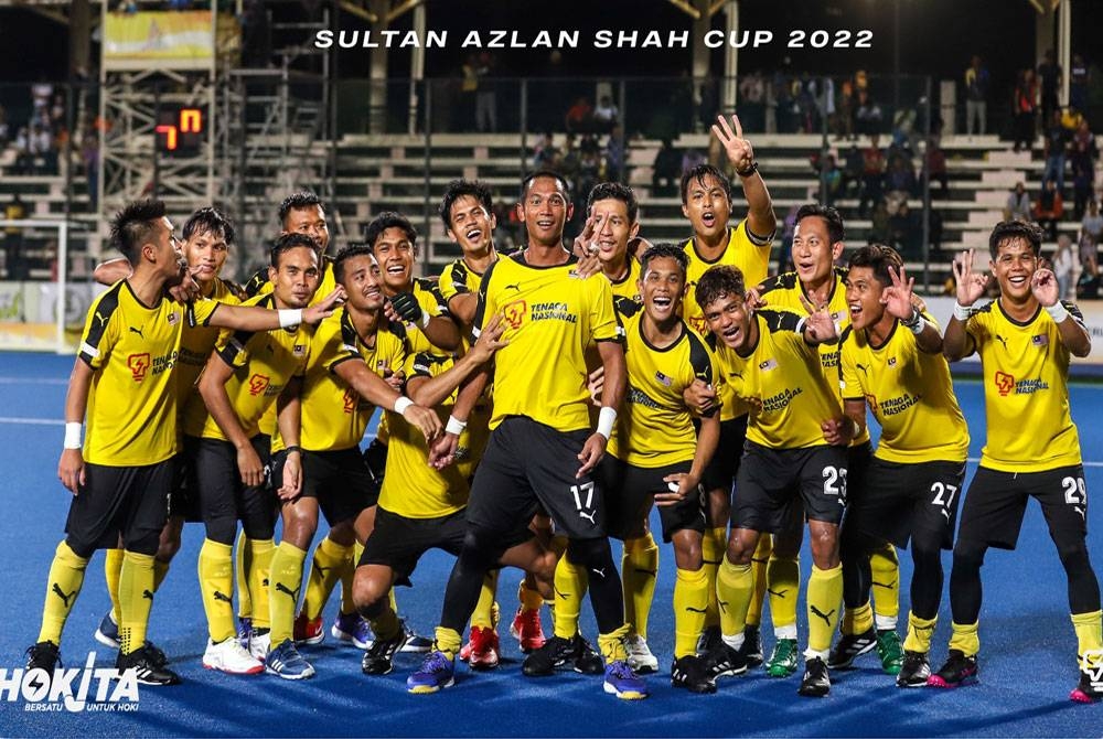 Muhammad Razie Abd Rahim (tengah) antara nadi utama Malaysian Tigers pada Piala Sultan Azlan Shah kali ini. - FOTO: FB HOKITA