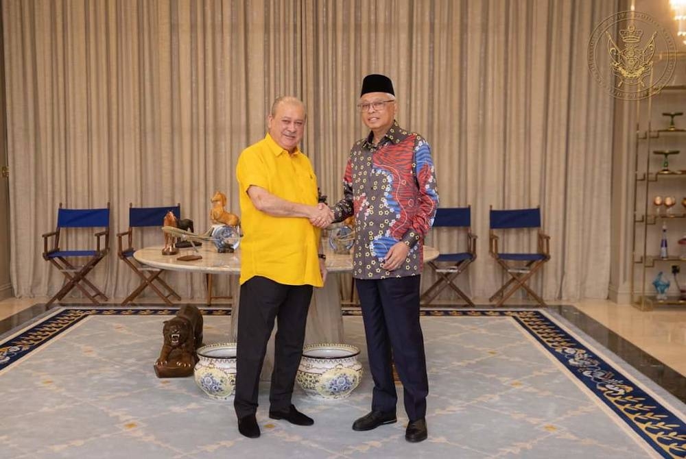 Sultan Ibrahim menerima menghadap Ismail Sabri di Johor Bahru pada Rabu.