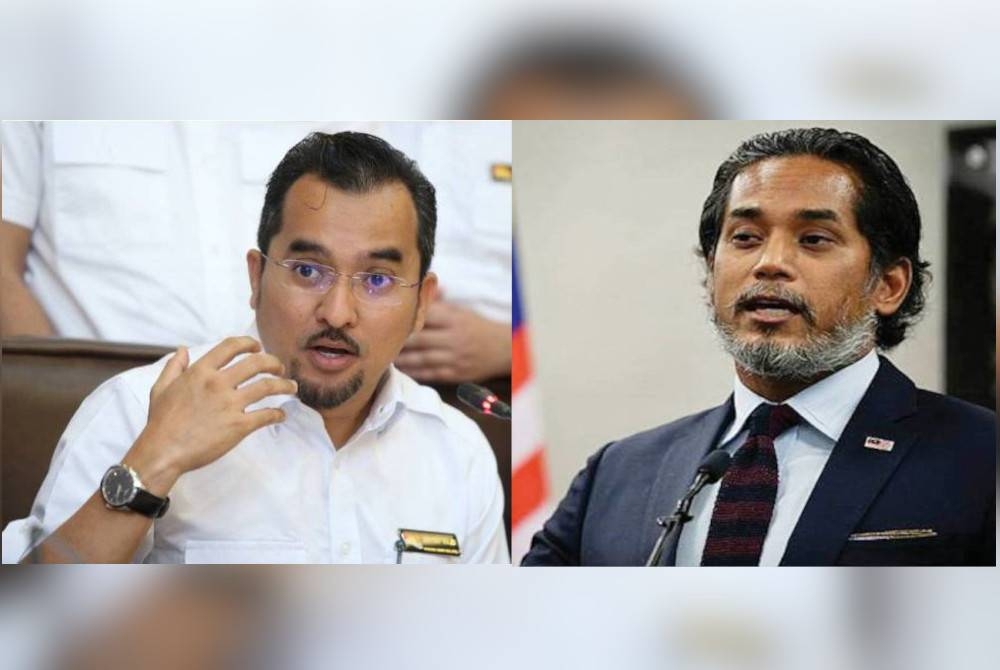 Asyraf Wajdi (kiri) dan Khairy Jamaluddin - Photo: BERNAMA