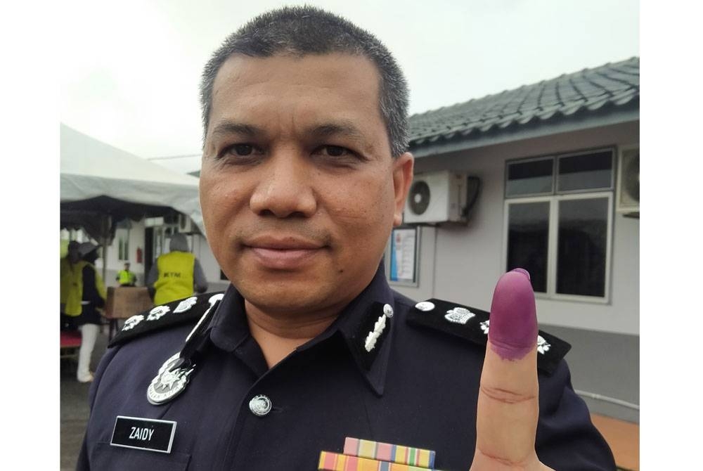 Zaidy selesai melaksanakan undi awal di Sekolah Latihan Asas Kepolisan Daerah Kuala Muda pada Selasa.