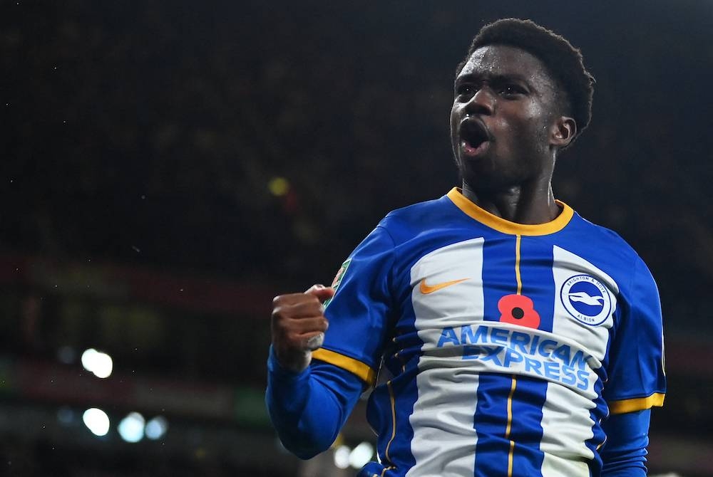 Pengalaman Tariq Lamptey bersama Brighton & Hove Albion di saingan Liga Perdana Inggeris menjadi sandaran di Qatar 2022: FOTO: AFP