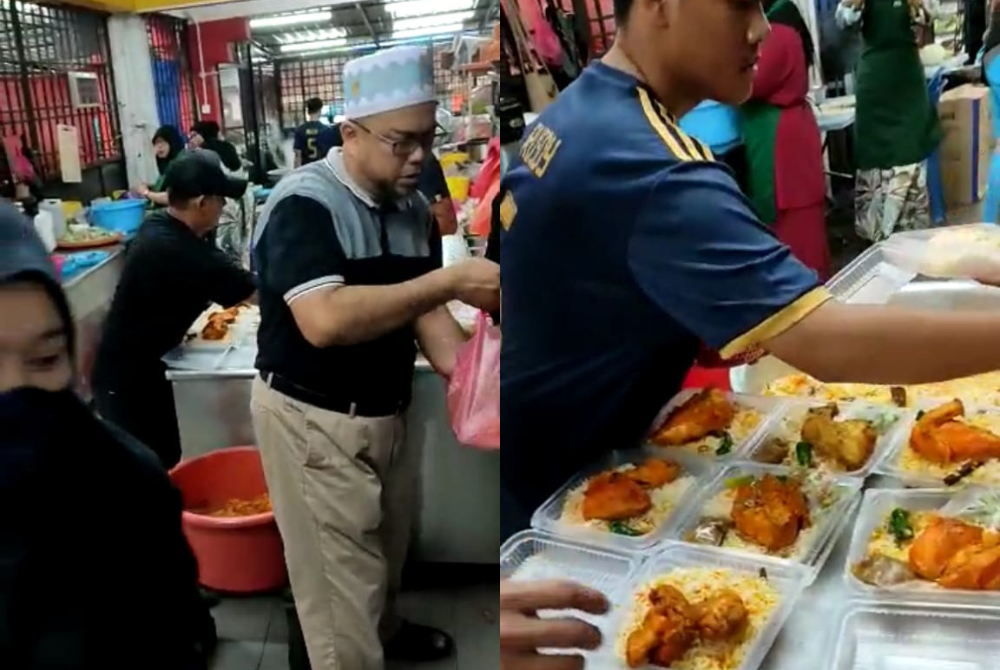 Restoran Al-Hanin di Taman Rinting di sini mengedarkan 300 pek nasi Arab percuma kepada orang ramai yang sudah mengundi.