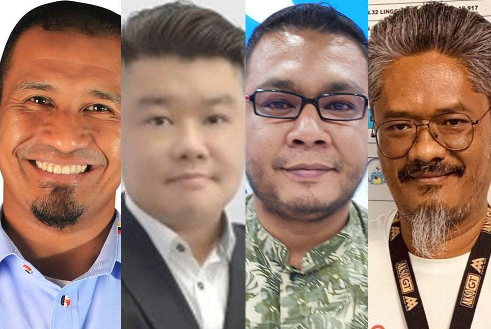 Dari kiri: Nor Azman, Kenny Chiew Chi Kin, Mohamad Hafiz, Md Sani