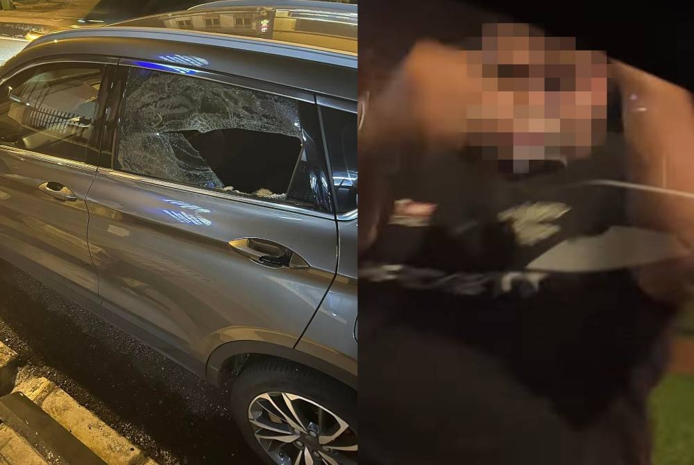 Tular klip video berdurasi 19 saat di Facebook yang memaparkan tindakan seorang penunggang motosikal memecahkan cermin kereta di Taman Tenaga, Cheras, di sini, pada Ahad lalu. 