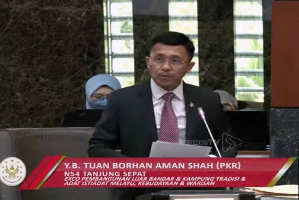 Borhan semasa sidang DUN Selangor pada Selasa.