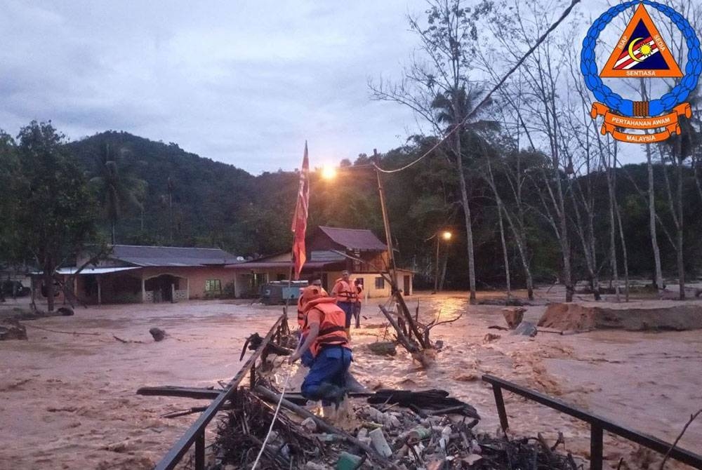 Banjir tersebut tidak melibatkan pembukaan PPS di Baling. - Foto Ihsan APM Baling