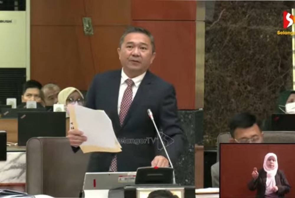 Sze Han semasa menjawab pertanyaan di sidang DUN Selangor pada Jumaat.