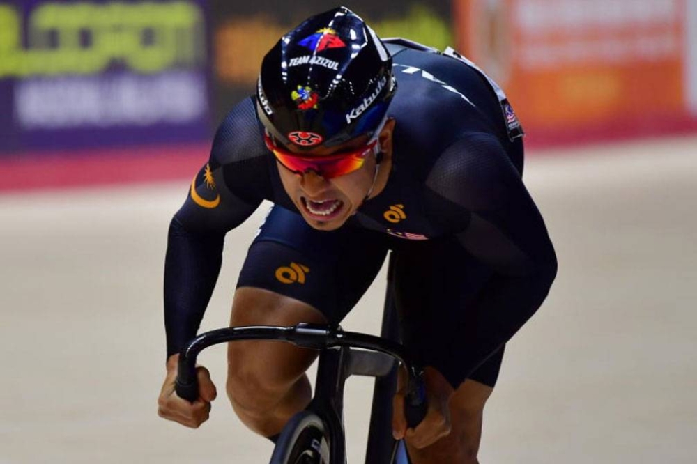 Azizulhasni menamatkan kempen TCL di tangga kelapan bagi kategori sprint lelaki keseluruhan di London pada Ahad. Foto Agensi.