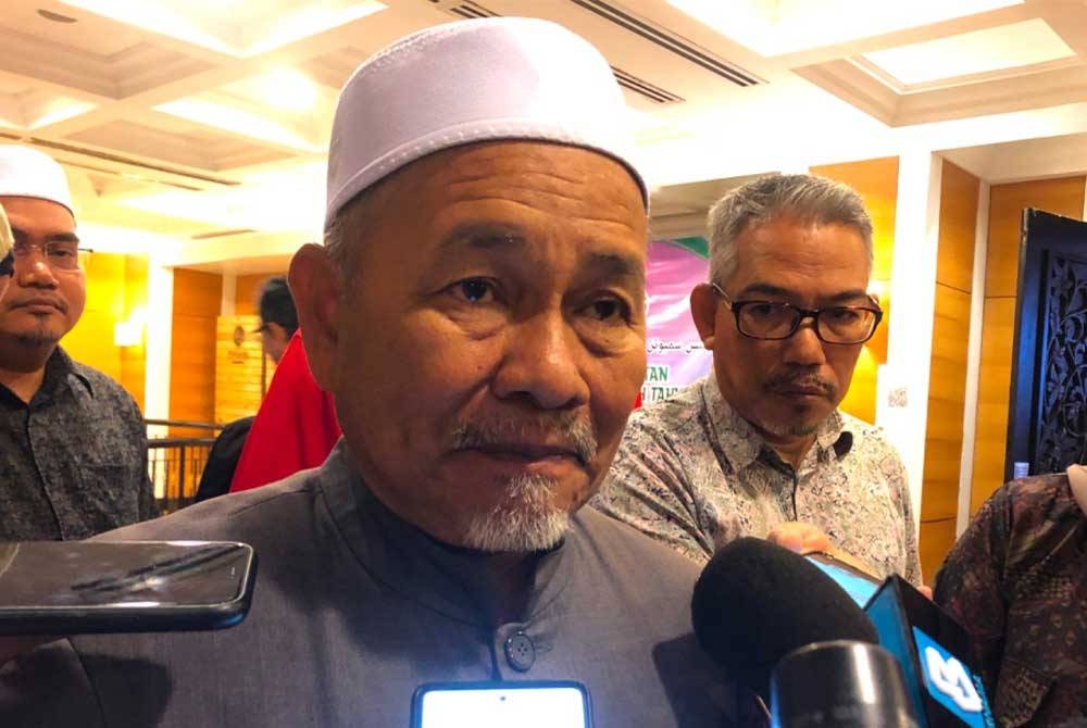 Tuan Ibrahim ketika ditemui pemberita selepas Sambutan Hari Kelantanku Bersih tahun 2022 di Kota Bharu pada Khamis.