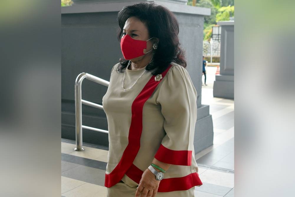 Rosmah memfailkan permohonan itu pada 24 Jun lepas di Mahkamah Tinggi (Rayuan dan Kuasa-Kuasa Khas) menamakan Peguam Negara/Pendakwa Raya, Kerajaan Malaysia dan Sri Ram sebagai responden. - Foto: Bernama