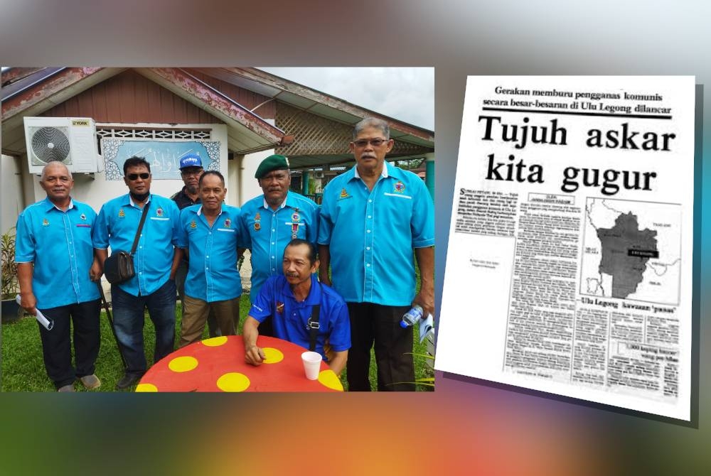 Jeton (dua dari kanan) ketika menghadiri Mesyuarat Agung Tahunan Kali Ke-4 Persatuan Veteran Angkatan Tentera Tidak Berpencen Malaysia di Gombak, baru-baru ini.